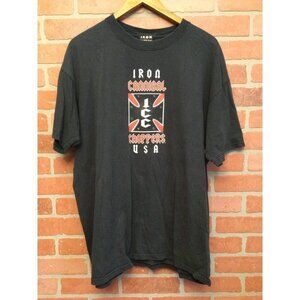 Iron Cannibal Choppers USA Ride the Best Eat the Rest Graphic Print T-Shirt XL T